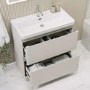 800mm Beige Freestanding Vanity Unit with Basin - Pendle
