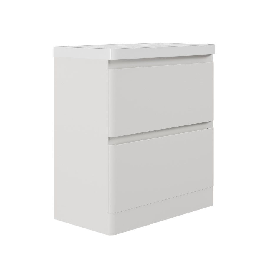 800mm Beige Freestanding Vanity Unit with Basin - Pendle