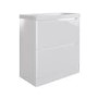 800mm White Freestanding Vanity Unit with Basin - Pendle