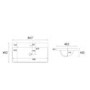 800mm White Freestanding Vanity Unit with Basin - Pendle