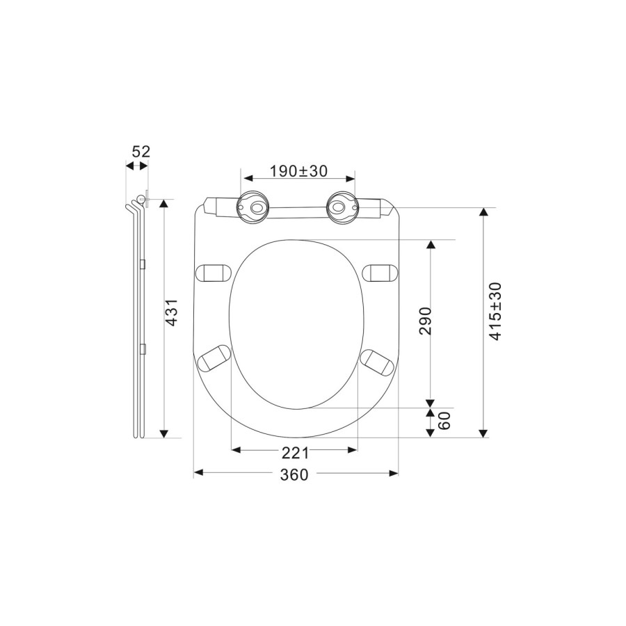 1300mm White Toilet and Sink Unit with Round Toilet - Pendle