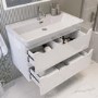 800mm White Wall Hung Vanity Unit with Basin - Pendle