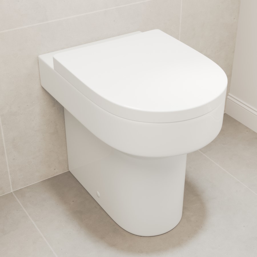 Back to Wall Rimless Comfort Height Toilet with Soft Close Seat - Pendle