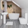 Modern 1300mm Freestanding Bath Suite with Toilet &amp; Basin - Pico