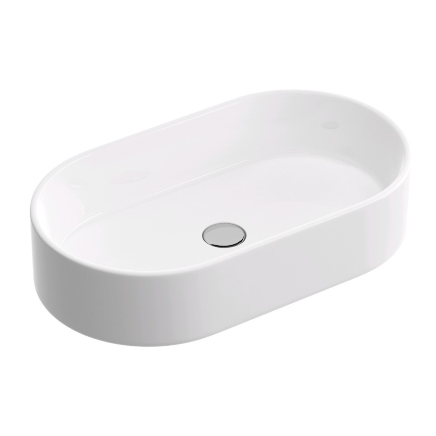 GRADE A1 - Round White Countertop Basin - Tennessee Range