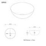 600mm Wood Effect Wall Hung Countertop Vanity Unit with Unglazed Basin and Shelf – Porto
