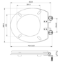 Close Coupled Traditional Toilet with Black Wooden Soft Close Seat & Brushed Brass Handle - Park Royal