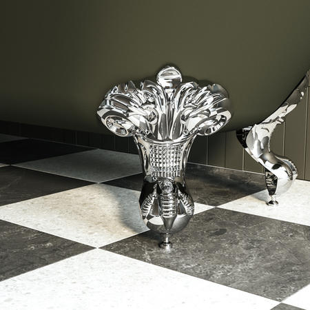 Dark Green Freestanding Single Ended Bath with Chrome Feet 1670 x 740mm - Park Royal