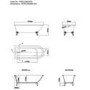 Dark Green Freestanding Single Ended Bath with Brass Feet 1670 x 740mm - Park Royal