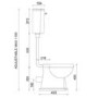 Close Coupled Traditional Low Level Short Projection Toilet with Wooden Soft Close Seat & Black Fittings - Park Royal