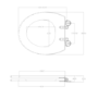 Close Coupled Traditional Low Level Short Projection Toilet with Wooden Soft Close Seat & Black Fittings - Park Royal