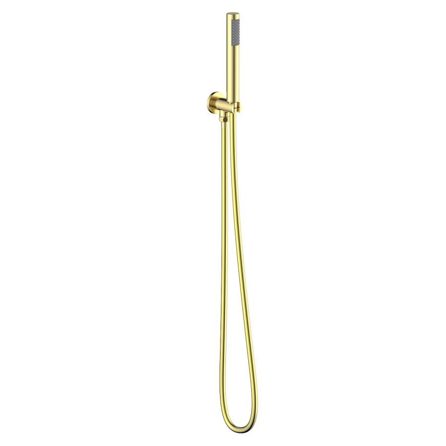 Brushed Brass 3 Outlet Concealed Mixer Shower Set With Bath Filler Spout & Hand Shower - Priya