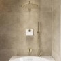 Brushed Brass 3 Outlet Concealed Mixer Shower Set With Bath Filler Spout & Hand Shower - Priya