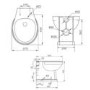 Back to Wall Traditional Toilet with Wooden Soft Close Seat and Chrome Hinges - Park Royal