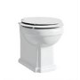 Back to Wall Traditional Toilet with Wooden Soft Close Seat and Chrome Hinges - Park Royal