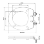Back to Wall Traditional Toilet with Wooden Soft Close Seat & Brass Hinges - Park Royal