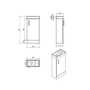 Essence 400mm Basin Unit & Toilet Bathroom Suite