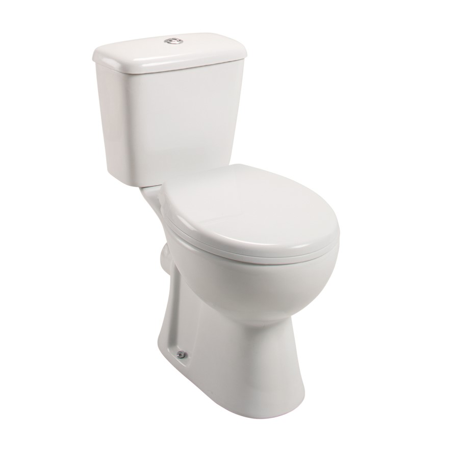 Essence Close Coupled Toilet and Full Pedestal Basin Suite