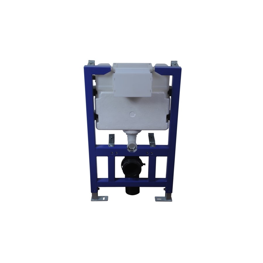 Matt Black Wall Hung Smart Bidet Japanese Toilet & 820mm Frame Cistern with Black Glass Sensor Pneumatic Flush Plate - Purificare