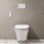 Wall Hung Smart Bidet Japanese Toilet with Heated Seat & 1160mm Frame Cistern and White Sensor Flush Plate - Purificare