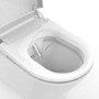 Wall Hung Smart Bidet Japanese Toilet with Heated Seat & 1160mm Frame Cistern and Black Sensor Flush Plate - Purificare