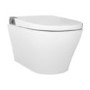 Wall Hung Smart Bidet Japanese Toilet with Heated Seat & 1160mm Frame Cistern and Black Sensor Flush Plate - Purificare