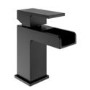Black Waterfall Mono Basin Mixer Tap - Quadra