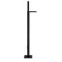 Black Freestanding Waterfall Bath Shower Mixer Tap - Quadra