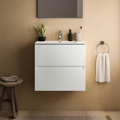 Ideal Standard Eurovit+ — 500mm White Wall Hung Vanity Unit