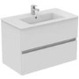 800mm Ideal Standard Eurovit+ White Wall Hung Vanity Unit with Basin