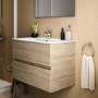 Ideal Standard Oak Eurovit+ 800mm Wall Hung Vanity Unit with Basin
