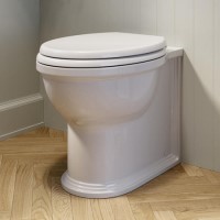 ONLY OPENED - Back to Wall Rimless Toilet and Soft Close Seat - Ripley