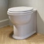 Back to Wall Rimless Toilet and Soft Close Seat with Matt Black Hinges - Ripley