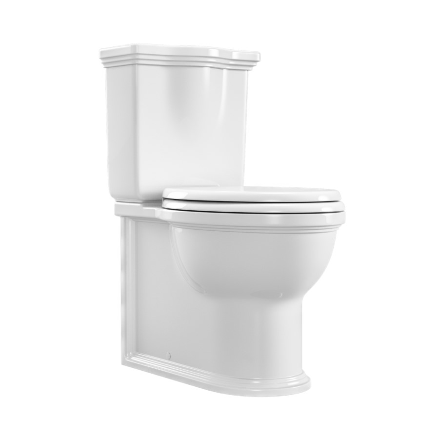 Close Coupled Rimless Toilet with Soft Close Seat - Ripley