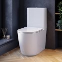 BUN/ROMCCPAN/93680 Close Coupled Rimless Toilet with Soft Close Seat - Roma