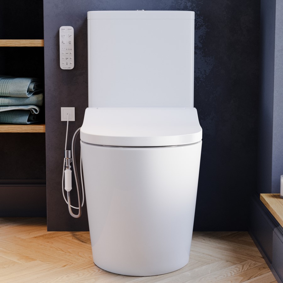 Newport Close Coupled Smart Bidet Japanese Toilet with Heated Seat - Purificare