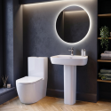 BUN/ROMCCPAN/99617 Close Coupled Toilet and Basin Suite - Roma