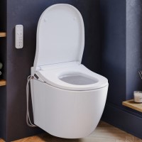 Roma Wall Hung Smart Bidet Japanese Toilet with Heated Seat - Purificare