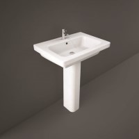 Rak Ceramics Rectangular Pedestal Basin 650mm