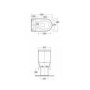 Mini Close Coupled Toilet with Soft Closed Seat - RAK Resort