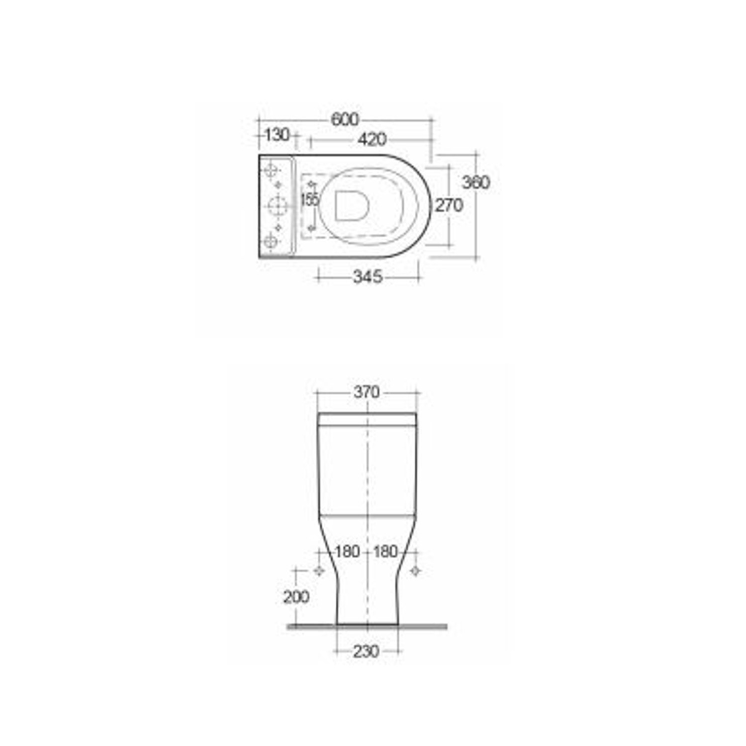 Mini Close Coupled Toilet with Soft Closed Seat - RAK Resort - Better ...