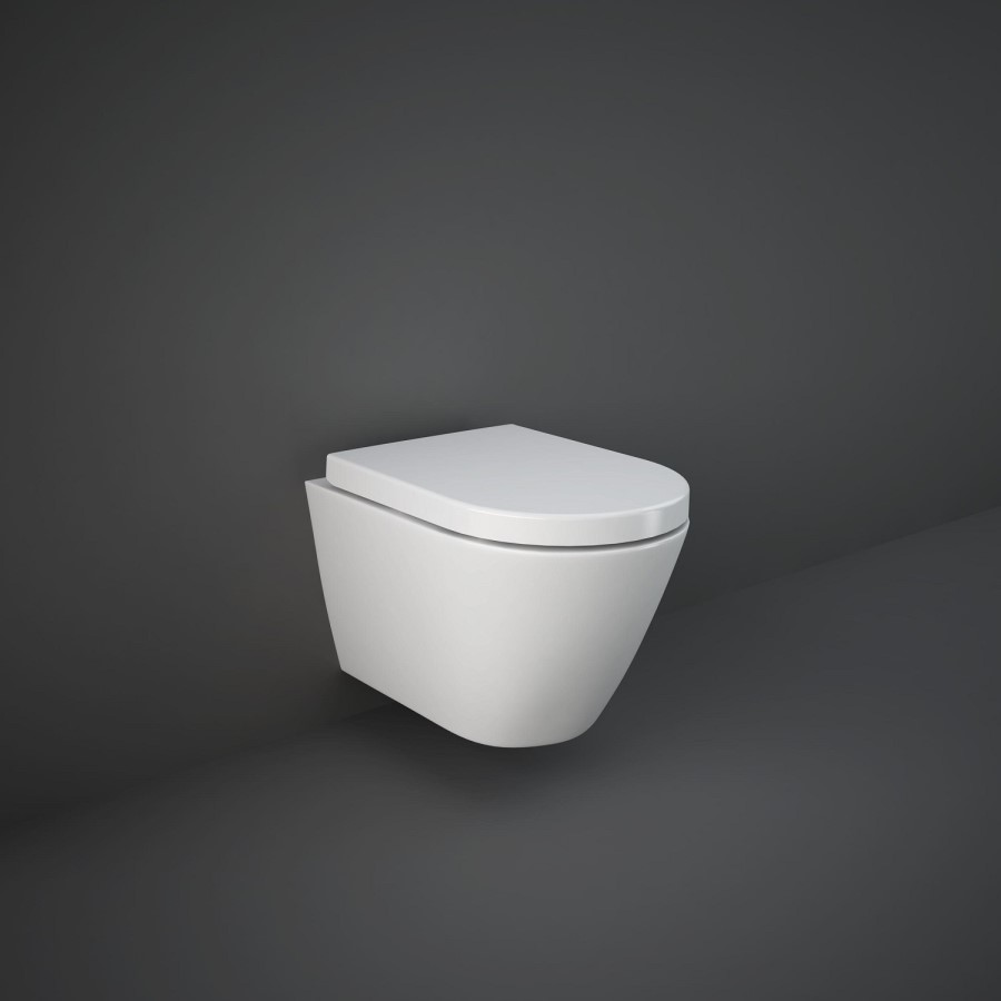 Rimless Wall Hung Toilet with Soft Closed Seat - RAK Resort