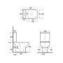 Close Coupled Toilet with soft close seat - RAK-Series 600