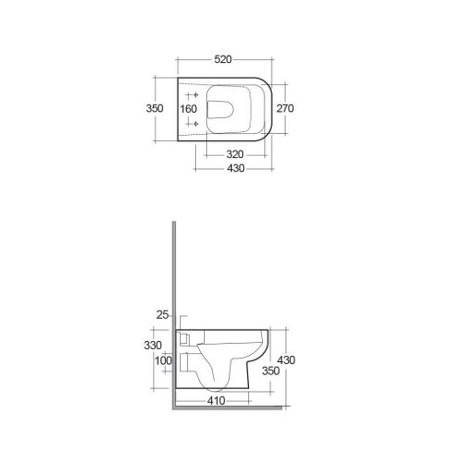 Rimless Wall Hung Toilet with Slim Wrap Over Seat RAK Series 600 Better Bathrooms
