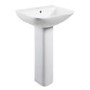 Lavender Toilet and Basin Bathroom Suite with Bath
