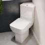 Close Coupled Comfort Height Corner Toilet with Soft Close Seat - Seren