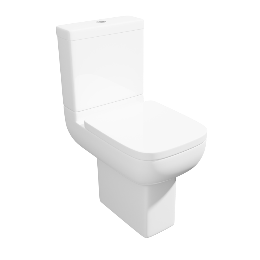 Close Coupled Comfort Height Short Projection Toilet with Soft Close Seat - Seren