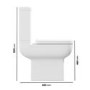 Close Coupled Comfort Height Short Projection Toilet with Soft Close Seat - Seren