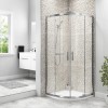 800 x 800mm Quadrant Shower Enclosure with Twin Sliding Doors &amp; Acrylic Capped Stone Shower Tray