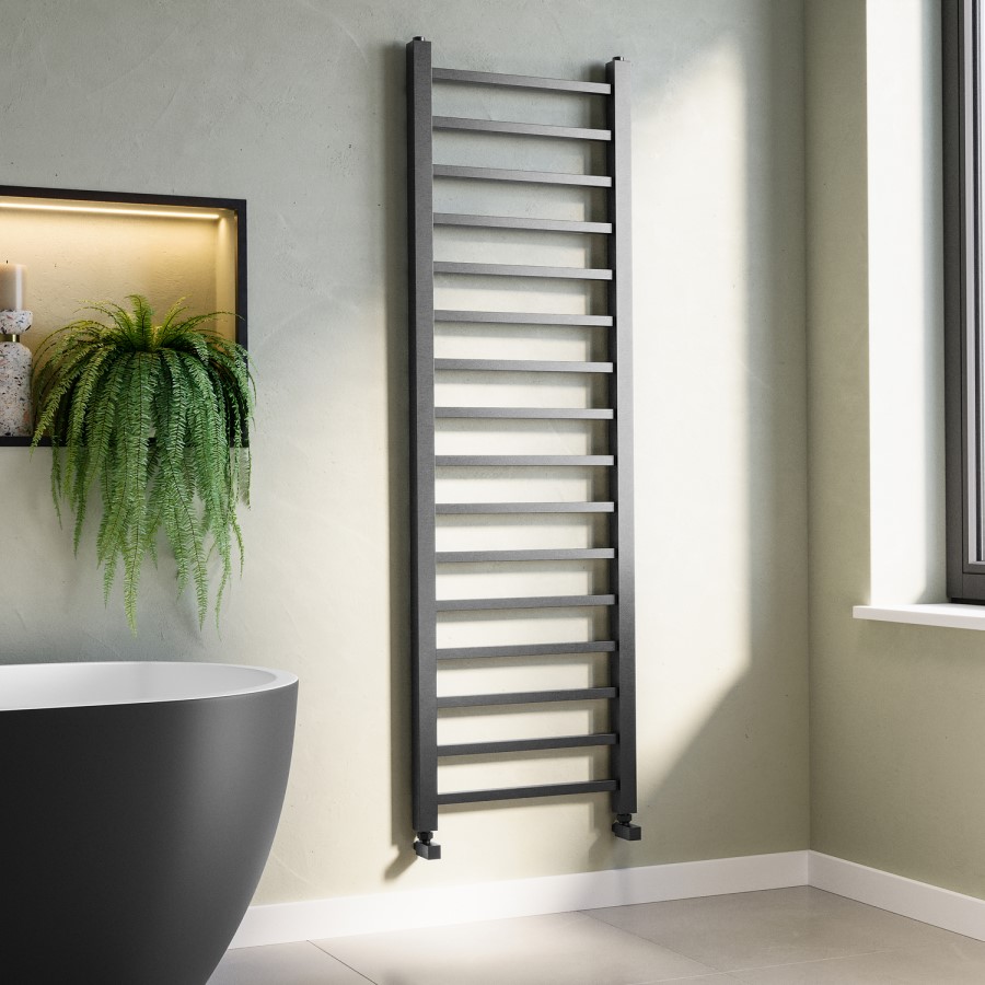 Gunmetal Grey Towel Radiator 1600 x 500mm - Sonoran